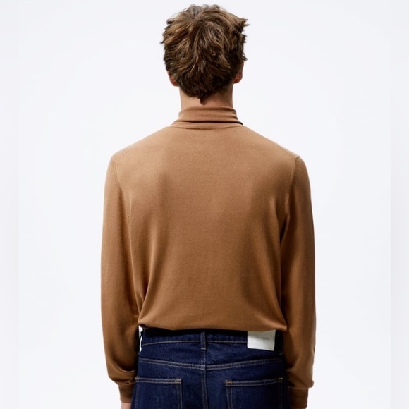 ZARA Basic high collar long sleeve sweater Mens size L - Picture 9 of 14